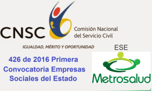 CONVOCATORIA 426 DE 2016 Y LO QUE PASA HOY EN LA ESE METROSALUD