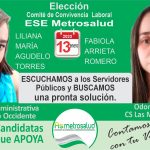ELECCIÓN Comité de Convivencia Laboral en la ESE Metrosalud